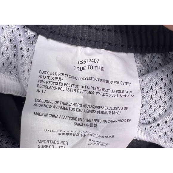 Volcom Boys' Medium (10)Standard Lido Solid Surf Swim Boardshorts Black EUC - Picture 9 of 13